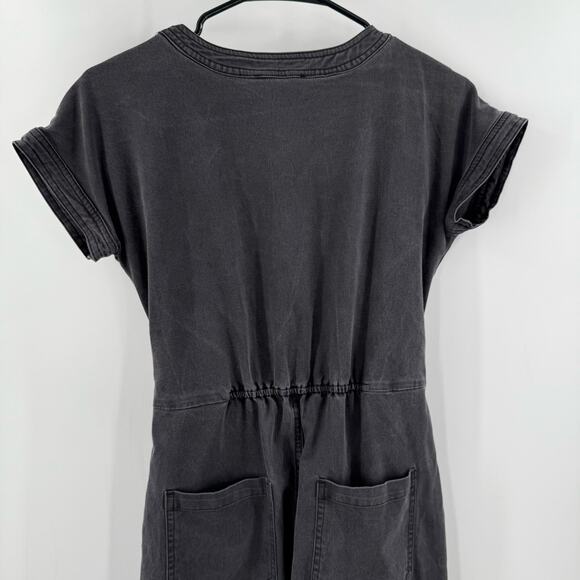 TRULY ME BY SARASARA Jumpsuit Girls Size 14 Gray Cotton Linen Stretch Tie Waist - Picture 5 of 13